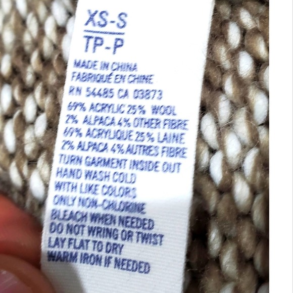 American Eagle Aztec Tribal Wool Alpaca Cardigan Size Xs - Picture 4 of 5